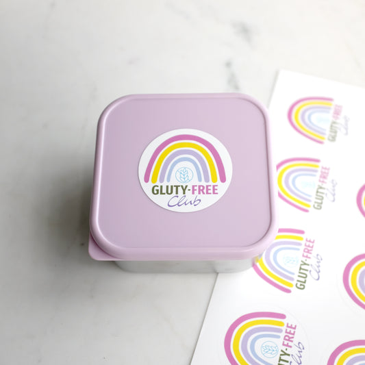 Sticker rainbow pink, dishwasher-safe, set